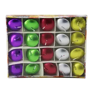 20PCS Suda Yüzen Mum Beyaz - Renkli