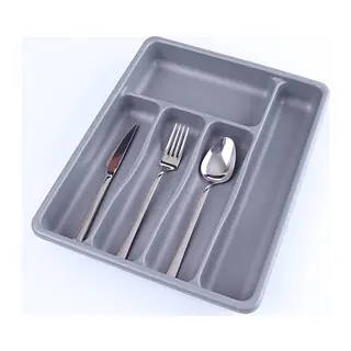 GRİ - 5 BÖLMELİ ÇEKMECE İÇİ KAŞIKLIK 36x29x5cm