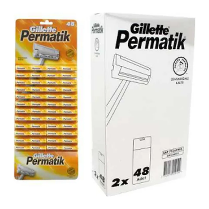 Permatik Tek Saplı Jilet 96 Parça