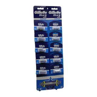 Gillette BLUE3 Jilet Kartelalı 10 Parça