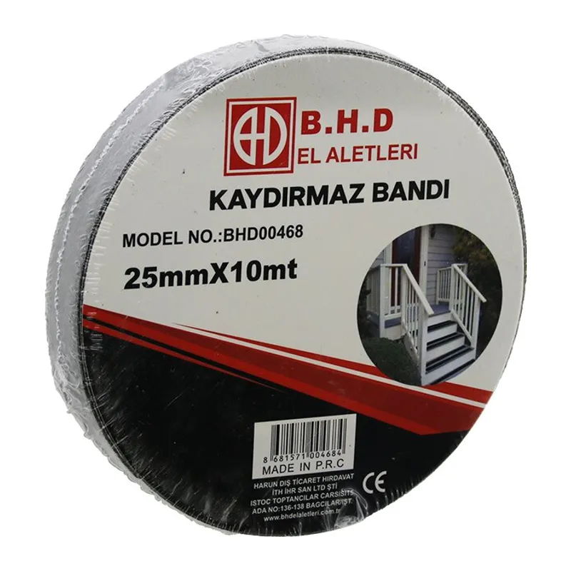 25MM X 10MT Kaydırmaz Siyah Bant