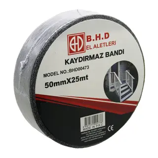 50MM X 25MT Kaydırmaz Siyah Bant