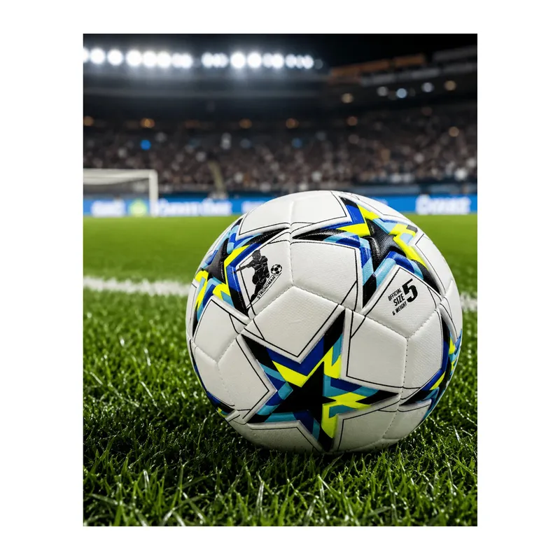 Antrenman ve Maç İçin Futbol Topu Kaymaz Yüzeyli Dengeli Sekme Yapısı