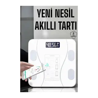 Tartı Baskül Dijital Elektronik Tartı Vücut Analiz Wifi Akıllı Yağ Ölçer