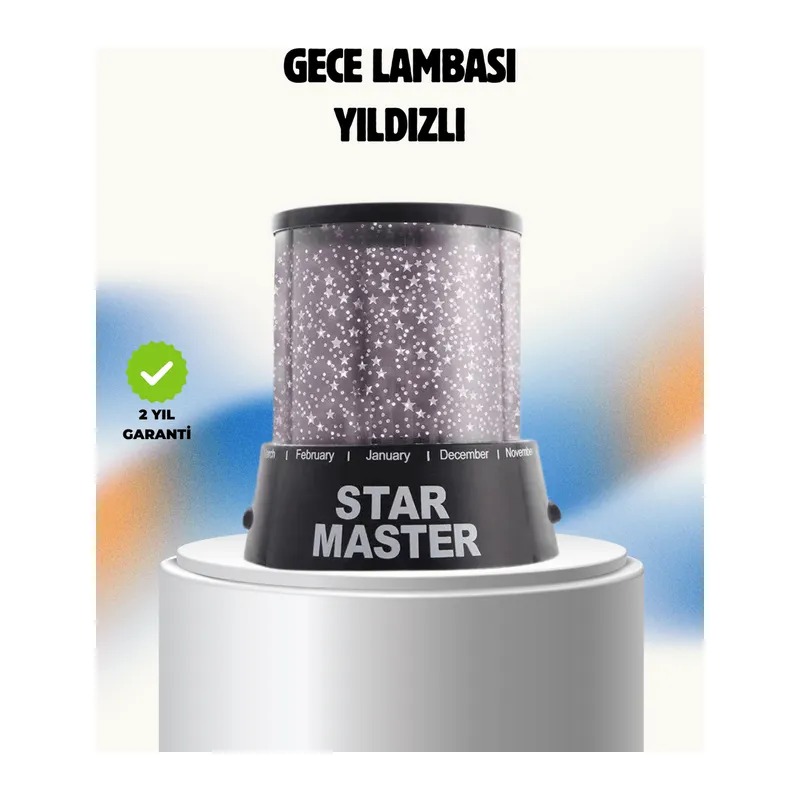 Renk Değiştirmeli LED Yıldız Projektör Parti ve Gece Lambası