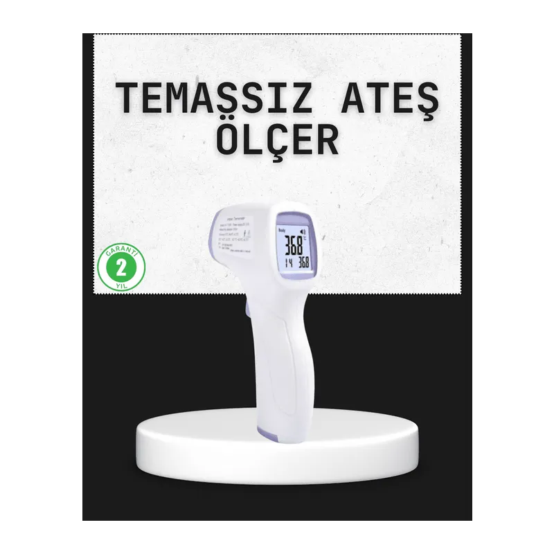 Temassız Termometre Hızlı Ölçüm Güvenli Dijital Ateş Ölçer