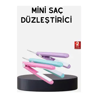 Seyahat Tipi Mini Saç Düzleştirici – Seramik Kaplama, Hızlı Isınma, Kompakt Tasarım