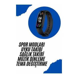 Akıllı Uyumlu Bileklik M6 Adımsayar Spor Modları Çağrı Görme Türkçe Menü