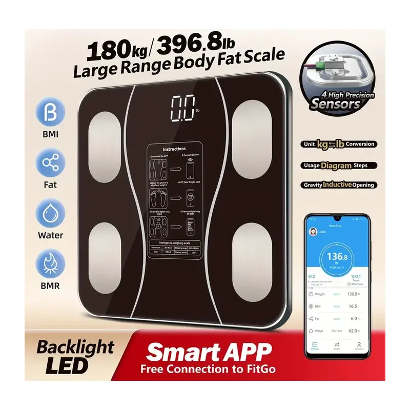 Siyah Akıllı Dijital Baskül FS-550