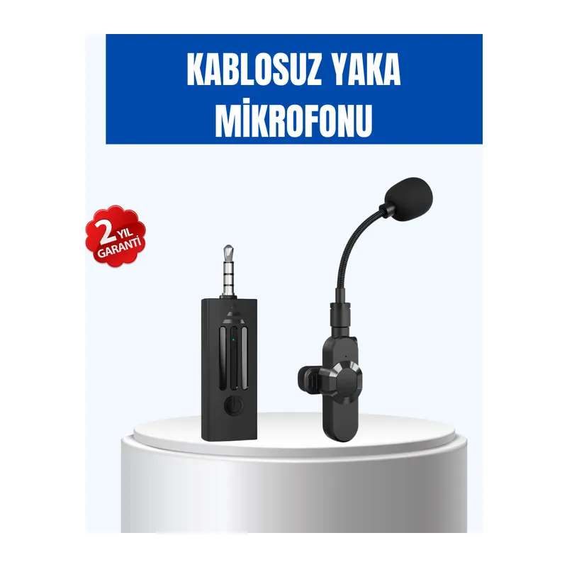 Bluetooth 5.2 Destekli Gürültü Önleyici Kablosuz Mikrofon