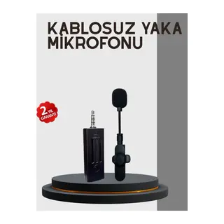 20 Metre Menzilli Kablosuz Yaka Mikrofonu Gürültü Engelleyici