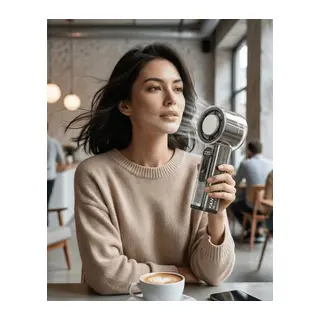 Dijital Göstergeli Yüksek Üfleme Güçlü Şarjlı El Fanı