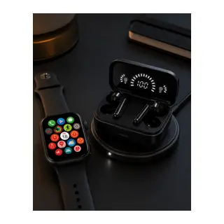 Spor ve Günlük Kullanıma Uygun Akıllı Saat ve Bluetooth Kulaklık Seti Yüksek Performans