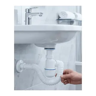 Lavabo Gider Borusu Esnek Hortumlu Sifon Seti Koku Önleyici Dayanıklı Tasarım