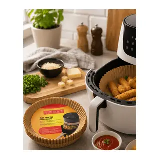 100 Parça Airfryer Kağıdı Tek Kullanımlık Temiz Pişirme Kağıdı