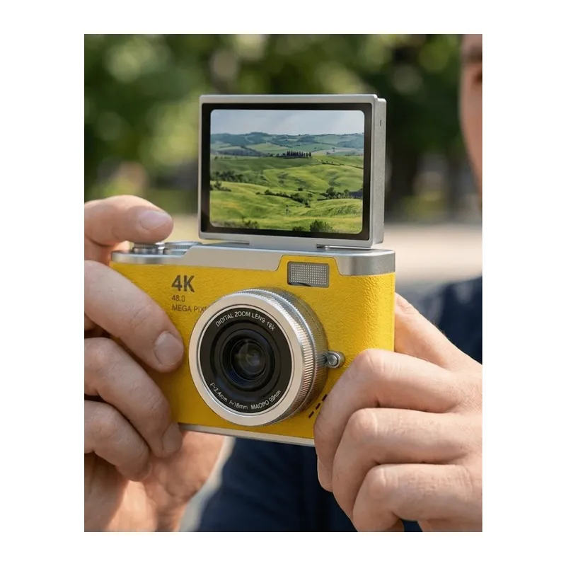 Yeni Nesil Dijital Kamera 48 MP 4K Video Zoomlu Selfie ve Vlog Kamera