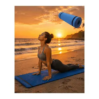 10MM Yoga Matı Mavi