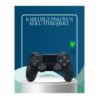 Kablosuz PS4 Oyun Kolu Çift Motor Titreşimli Uzun Bataryalı