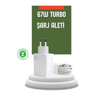 67 Watt Turbo Şarj Cihazı Redmi Note 10 11 12 Uyumlu