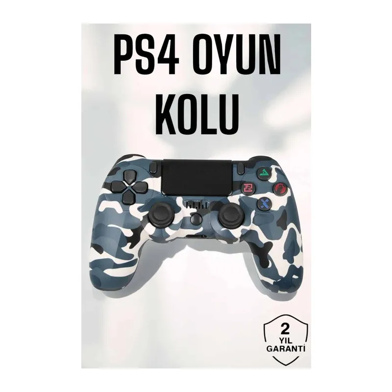PS4 Oyun Kolu Kamuflaj Desenli Joystick