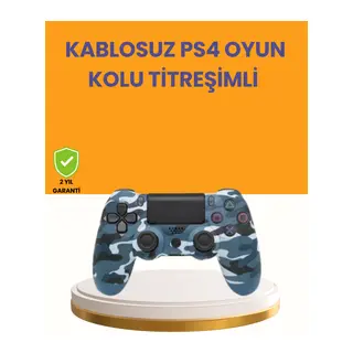 PS4 Kablosuz Oyun Kolu Gecikmesiz Bağlantılı Ergonomik Tasarımlı
