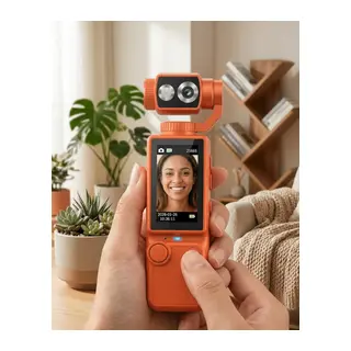 Taşınabilir 4K Gimbal Kamera 180 Derece Döner Lens Stabil Video Çekim Özellikli