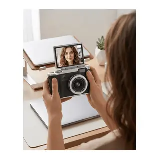 Kompakt 4K Dijital Kamera 48 MP Sensör 8X Zoom Flip Ekran Vlog ve Selfie Uyumlu