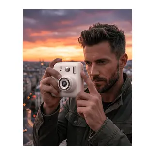 Eğlenceli Baskılı Çocuk Fotoğraf Makinesi Video Çekim 4 Rulo Kağıt 5 Kalem Set