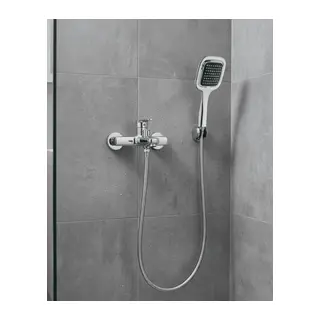 Siyah Duş Seti El Duşu Başlığı Spiral Hortum Dayanıklı Banyo Duş Aksesuarı