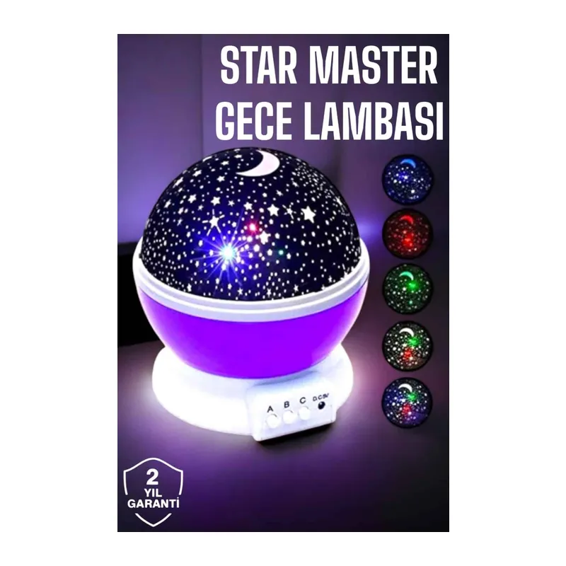 Çocuklara Özel Yıldızlı Gece Lambası