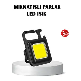 USB Type-C Şarjlı Mini Fener – Manyetik, Katlanabilir ve Şişe Açacaklı Tasarım