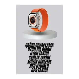 Yeni Nesil Akıllı Saat Uyku ve Sağlık Takibi Titeşimli Sesli Arama Mesaj ve Bildirim Görme