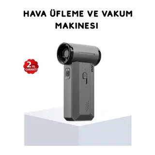 130000 RPM Çok Fonksiyonlu Şarjlı Hava Üfleme ve Vakum Temizlik Cihazı