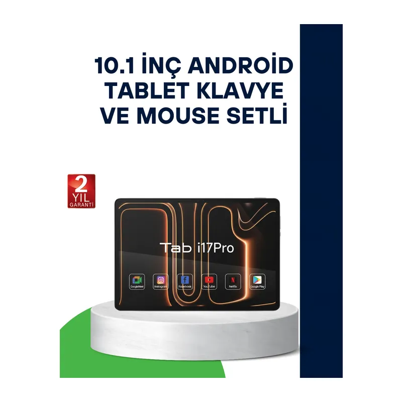 10.1 İnç Android Tablet Klavye ve Mouse Setli 5G Destekli
