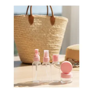 30 ml 5’li Seyahat Banyo Şişe Seti Çantalı
