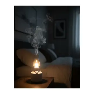280 ml Retro Tasarım LED Işıklı USB Nemlendirici Aroma Difüzör
