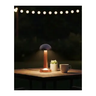 Modern Bronz Masa Lambası 3 Renk LED Dokunmatik Şarjlı Model