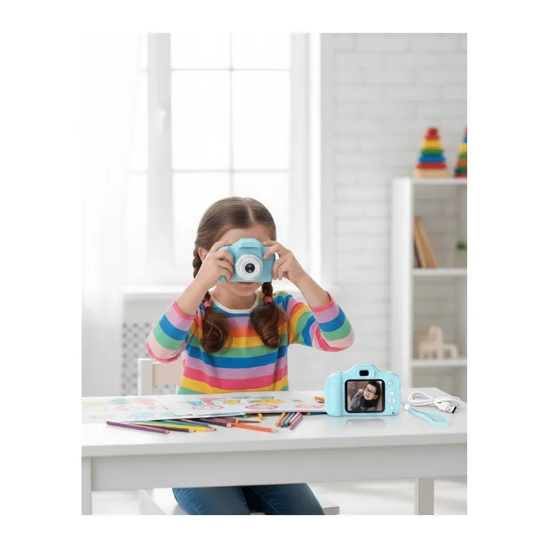 Mavi HD Taşınabilir Mini Kamera Video Kayıt ve Fotoğraf Çekim Özellikli
