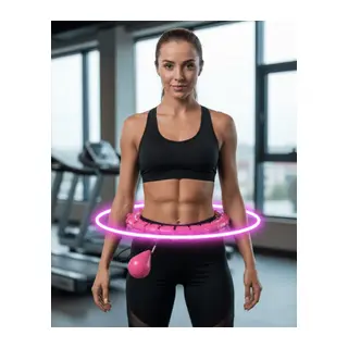Evde Spor İçin Akıllı Hula Hoop Çemberi Bel İnceltici Mor