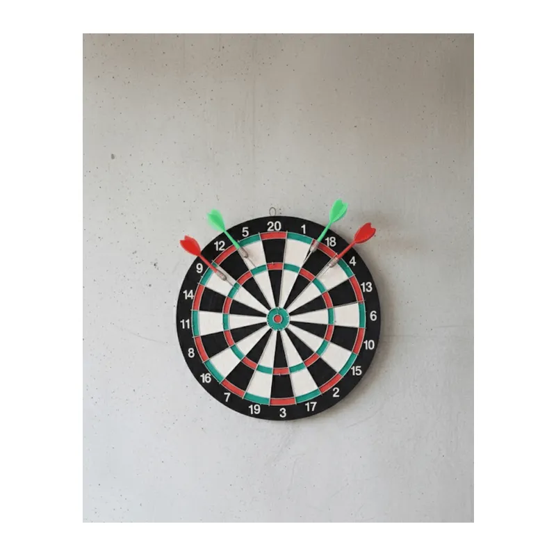17 İnç Profesyonel Dart Tahtası Dayanıklı Yapı ve 4 Metal Dart Oku