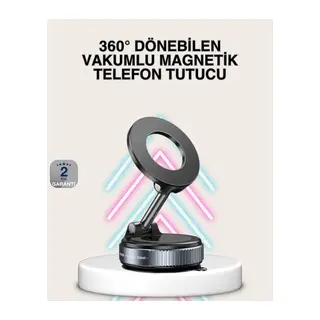 Güçlü Mıknatıslı Vakumlu Araç Telefon Tutucu Alüminyum Gövde