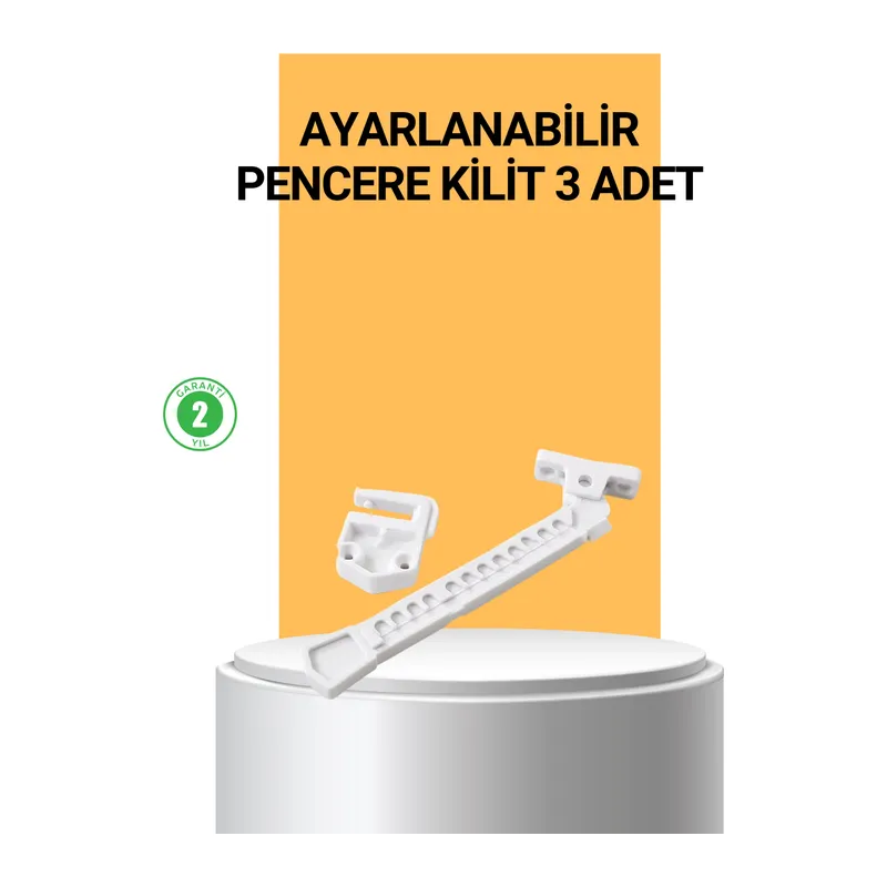 Pencere Cam Emniyet Kilidi Açılma Sınırlayıcı Set