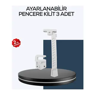 Çocuk Güvenliği İçin Cam Pencere Kilidi 3 Adet