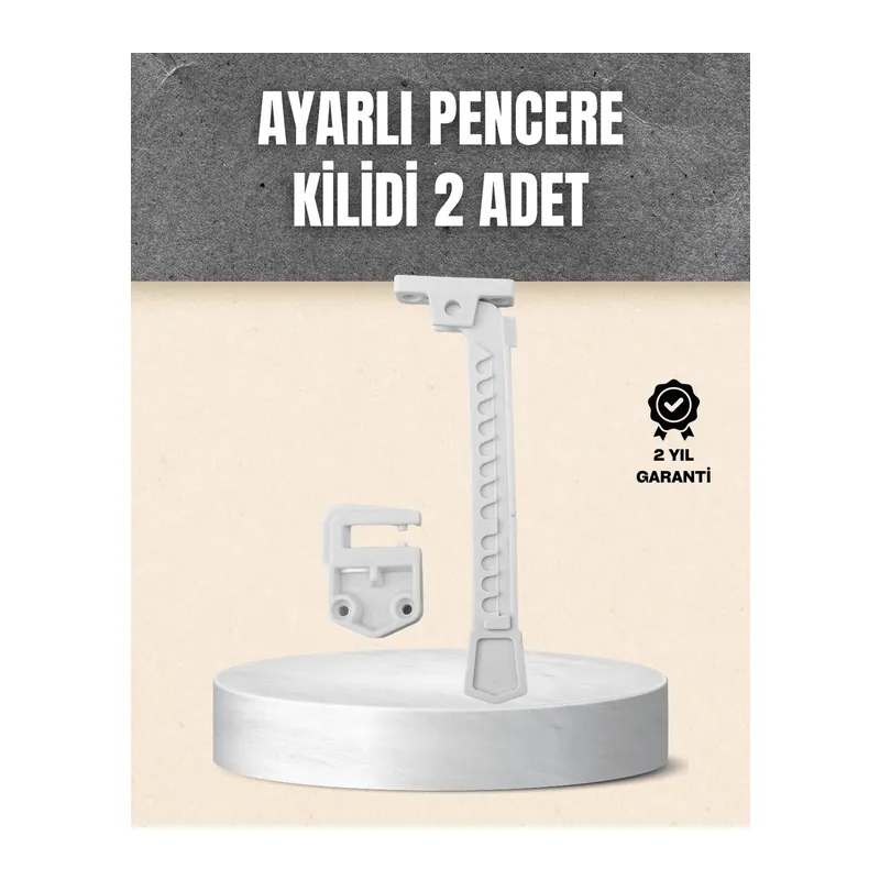 Kolay Montajlı Pencere Açılma Sınırlayıcı 2’li Set