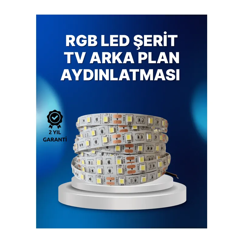 RF Kumandalı Renk Değiştiren TV LED Şerit 2MT