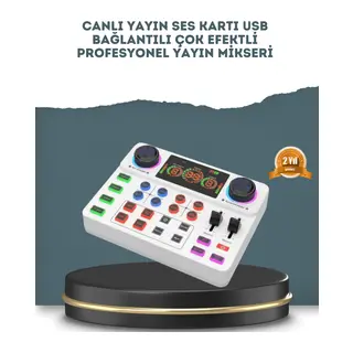 Gürültü Engelleme Özellikli Canlı Yayın Ses Kartı