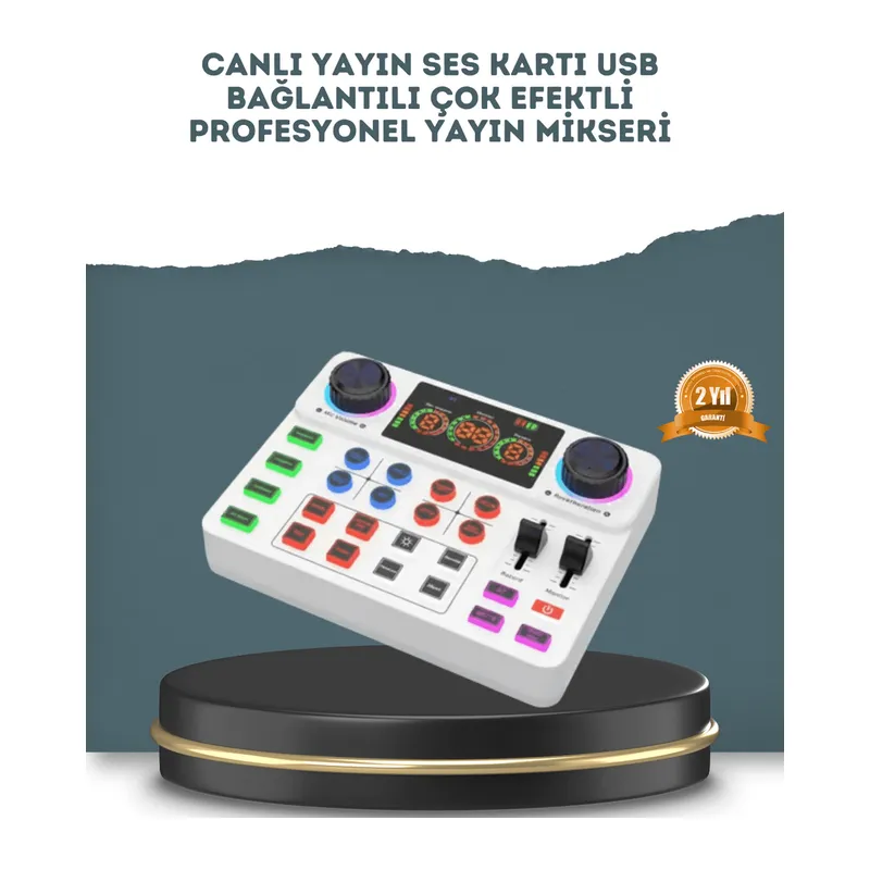 Gürültü Engelleme Özellikli Canlı Yayın Ses Kartı