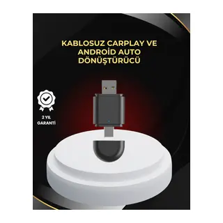 Kablosuz CarPlay ve Android Auto Dönüştürücü – USB-A & Type-C Girişli Akıllı Adaptör