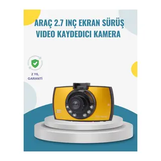 Araç İçi HD DVR Kamera G Sensor ve Hareket Algılama Özellikli