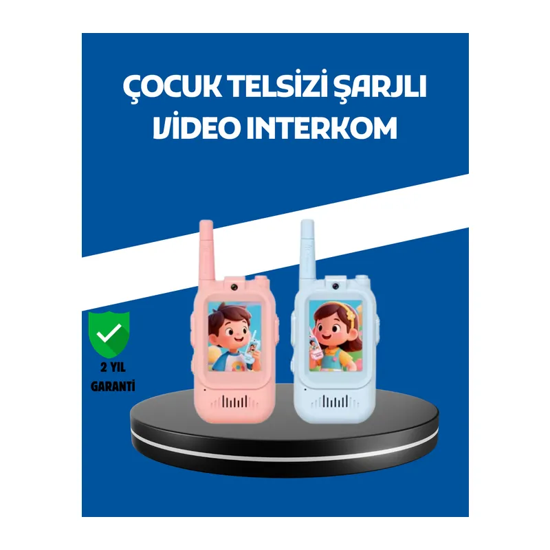 Çocuklar İçin Video Görüşmeli Walkie Talkie Uzun Mesafe İletişim